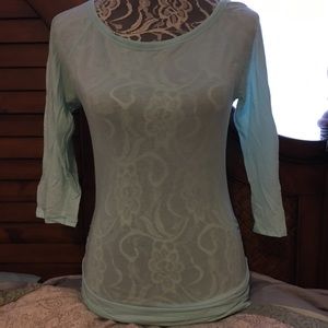 Express light blue top
